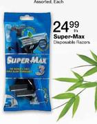 Super-Max Disposable Razors-5's