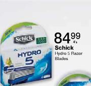 Schick Hydro 5 Razor Blades-4's
