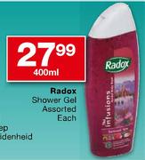 Radox Shower Gel - 400ml Each