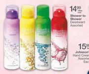 Shower To Shower Deodorant Assorted-150ml Each