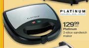 Platinum 2 Slice Sandwich Maker-Each 