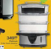 Platinum 3-Tier Food Steamer-3.5Ltr Each