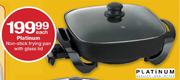Platinum Non Stick Frying pan With Glass Lid-Each
