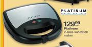 Platinum 2 Slice Sandwich Maker-Each 