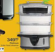 Platinum 3-Tier Food Steamer-3.5Ltr Each