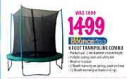 Bounce King 8 Foot Trampoline Combo