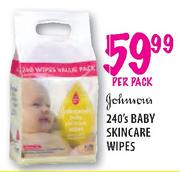 Johnson's Baby Skincare Wipes-240's