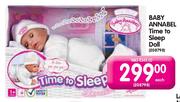 Baby Annabel Time To Sleep Doll-Each