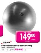 Trojan Burst Resistance Body Ball With Pump-75cm Each