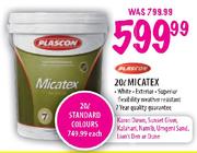 Plascon Micatex White-20Ltr Each