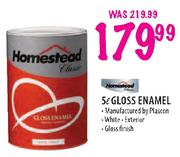 Homestead Gloss Enamel White-5Ltr