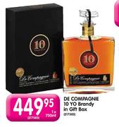De Compagnie 10 Yo Brandy & In Gift Pack-1x750ml