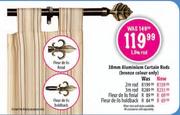 38mm Aluminium Curtain Rods-3m
