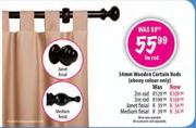 34mm Wooden Curtain Rods-2m