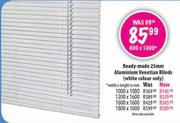 Ready-Made 25mm Aluminium Venetian Blinds-1600x1600mm