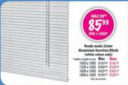 Ready-Made 25mm Aluminium Venetian Blinds-600x1000mm