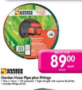 Garden Master Garden Hose Pipe Plus Fittings Each