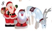 ST Nicholas Grazing Deer Or Santa Light-50cm
