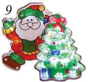 ST Nicholas Silhouette Santa Light-45x37cm