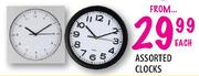 Clocks Assorted-Each