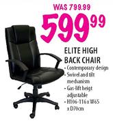 Elite High Back Chair