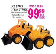 JCB 2 Pack 7" Sand Truck-Per Pack