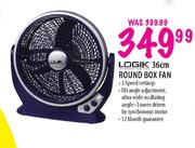 Logik 36cm Round Box Fan