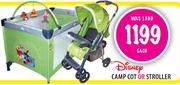 Disney Camp Cot Or Stroller-Each