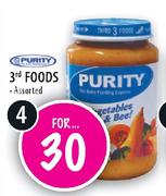 Purity 3rd Foods-4's pack