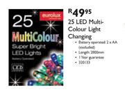 25 LED Multi Colour Light Changing