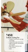 6-Blade Ceiling Fan