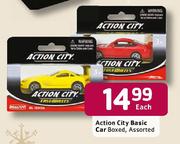 Action City Basic Car Boxed Assorted Each