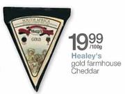 Healey's Gold Farmhouse Cheddar - 100G