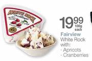Fairview White Rock With Apricots/Cranberries-100g Each