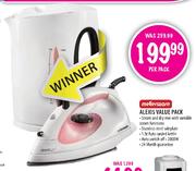 Mellerware Alexis Steam And Dry Iron & Auto Corded Kettle-1.9l Per Pack