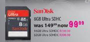Sandisk 8GB Ultra SDHC