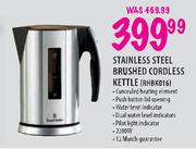 Stainless Steel Brushed Cordless Kettle (RHBK016)