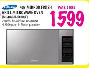 Samsung 40l Mirror Finish Grill Microwave Oven (MG402MADXBB/F)-40l 