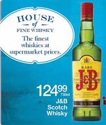 J & B Scotch Whisky-750ml