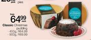 Classic Christmas Pudding-900g Each