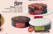 Classic Fruit Cake Traditional-750g Each