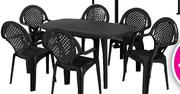 Antracite Ebony Oval Table-Each