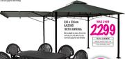 Gazebo With Awning-335x335cm