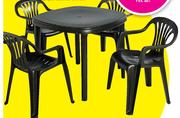 Antracite Ebony Table-90cm