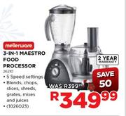 Mellerware 3-In-1 Maestro Food Processor