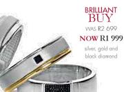 Silver,Gold And Black Diamond
