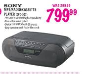 Sony MP3/Radio/Cassette Player(CFD-S07) 