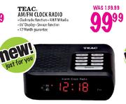 Teac AM/FM Clock Radio