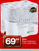 Dinu Rose Collection 2-Ply Toilet Rolls-18's