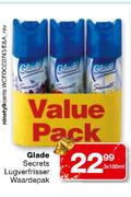 Glade Secrets Lugverfrisser Waardepak-3 x 180ml 